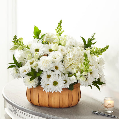 Pure Ivory Basket – FARFANS FLOWERS & DECORATIONS LLC, Frederick MD