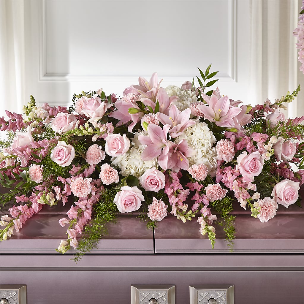Life & Remembrance Casket Spray – FARFANS FLOWERS & DECORATIONS LLC, Frederick MD