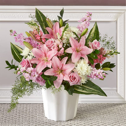 Simply Serene Floor Basket – FARFANS FLOWERS & DECORATIONS LLC, Frederick MD