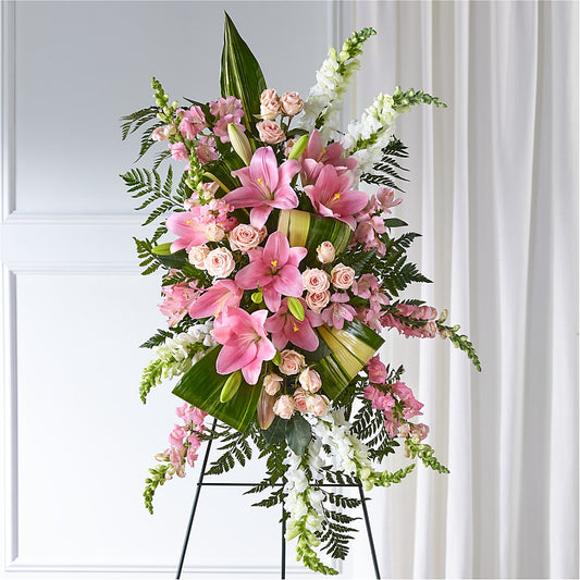 Elegant Embrace Standing Spray – FARFANS FLOWERS & DECORATIONS LLC, Frederick MD