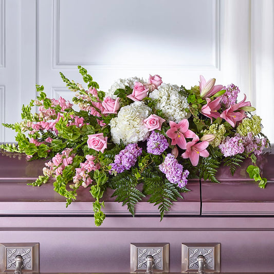 Life's Gratitude Casket Spray – FARFANS FLOWERS & DECORATIONS LLC, Frederick MD