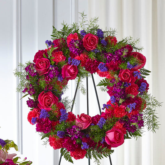 Calming Colors Wreath – FARFANS FLOWERS & DECORATIONS LLC, Frederick MD