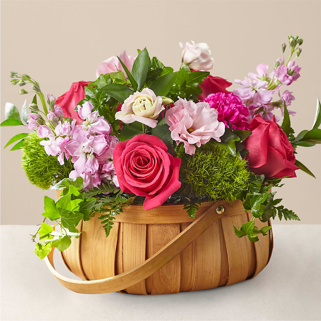 Radiance in Bloom Basket – FARFANS FLOWERS & DECORATIONS LLC, Frederick MD