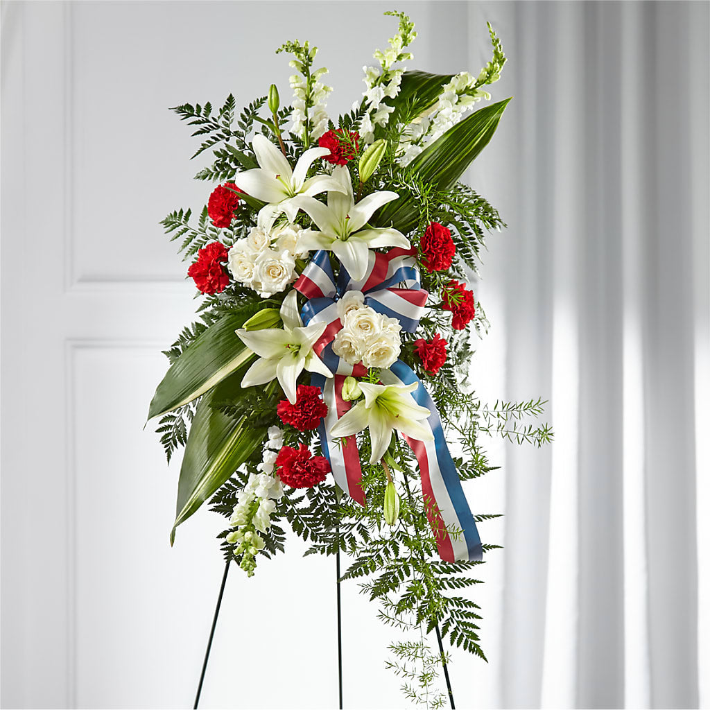 Stars of Life Standing Spray – FARFANS FLOWERS & DECORATIONS LLC, Frederick MD