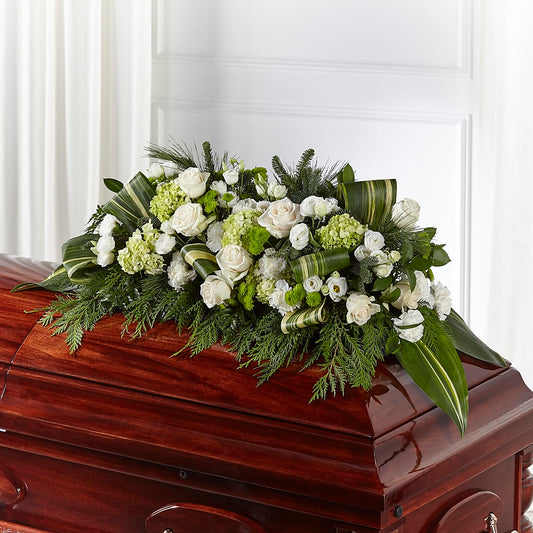 Hopeful Gesture Casket Spray – FARFANS FLOWERS & DECORATIONS LLC, Frederick MD