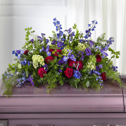 Always Treasured Casket Spray – FARFANS FLOWERS & DECORATIONS LLC, Frederick MD