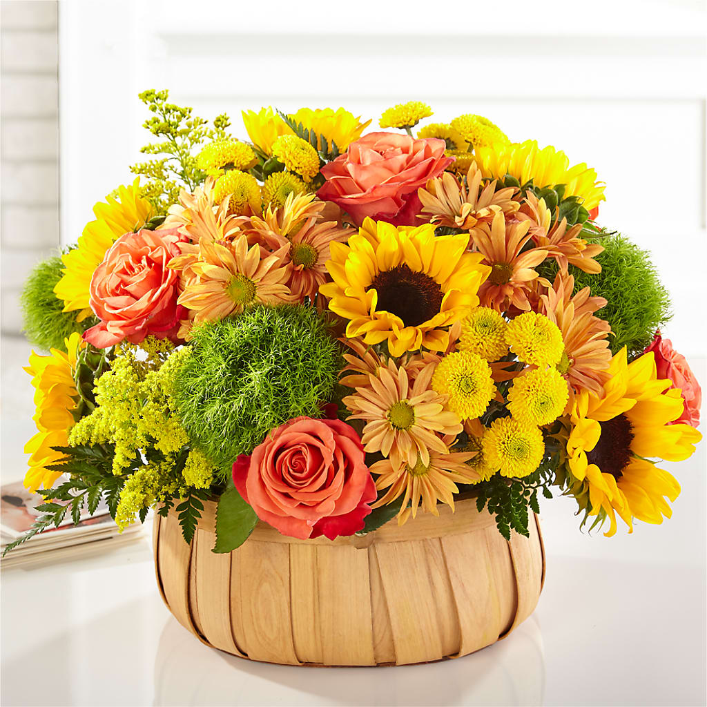 Harvest Sunflower Basket – FARFANS FLOWERS & DECORATIONS LLC, Frederick MD