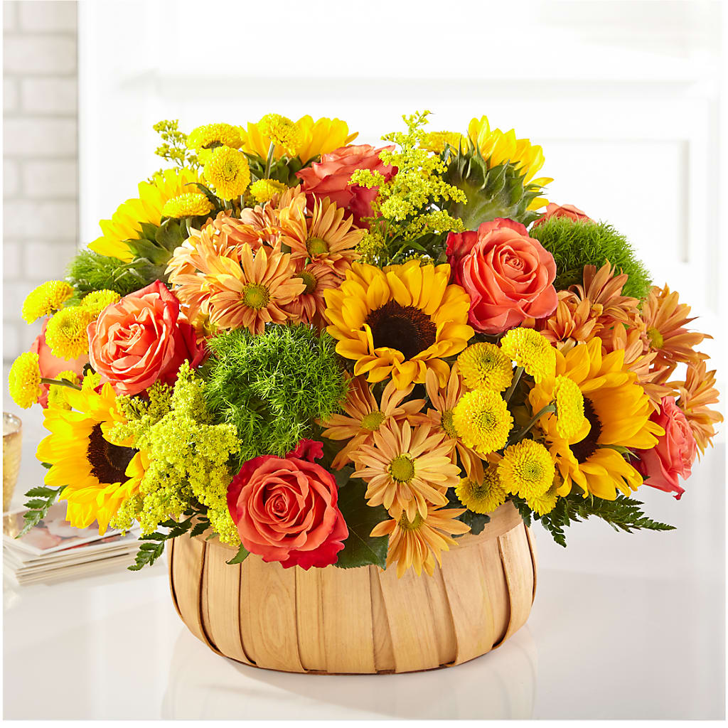 Harvest Sunflower Basket – FARFANS FLOWERS & DECORATIONS LLC, Frederick MD