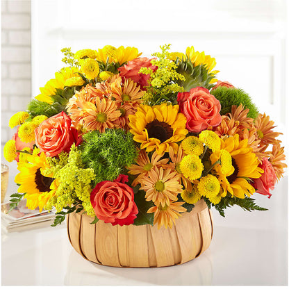 Harvest Sunflower Basket – FARFANS FLOWERS & DECORATIONS LLC, Frederick MD
