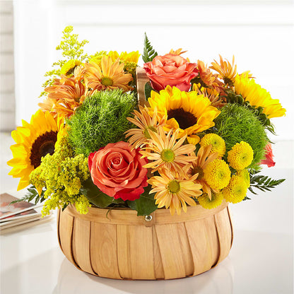 Harvest Sunflower Basket – FARFANS FLOWERS & DECORATIONS LLC, Frederick MD