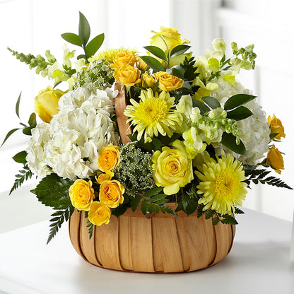 Rustic Remembrance Basket – FARFANS FLOWERS & DECORATIONS LLC, Frederick MD