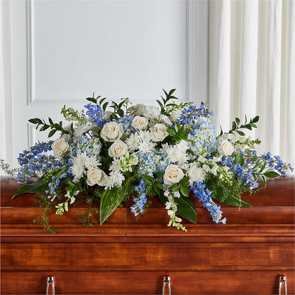 Timeless Essence Casket Spray – FARFANS FLOWERS & DECORATIONS LLC, Frederick MD
