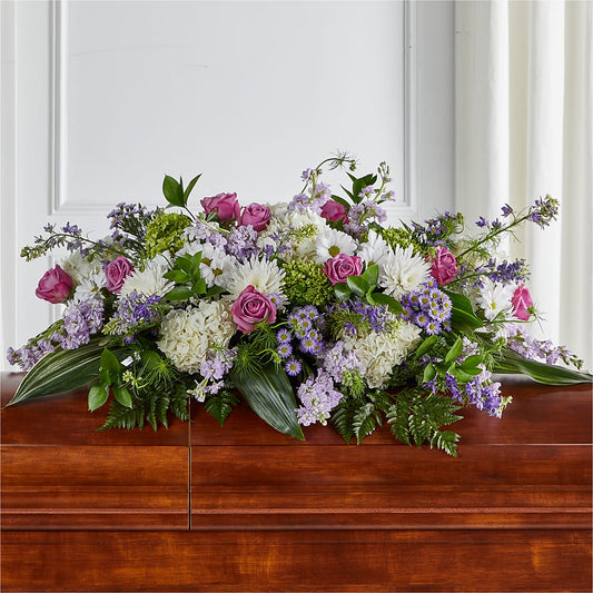 Meadows of Serenity Casket Spray – FARFANS FLOWERS & DECORATIONS LLC, Frederick MD