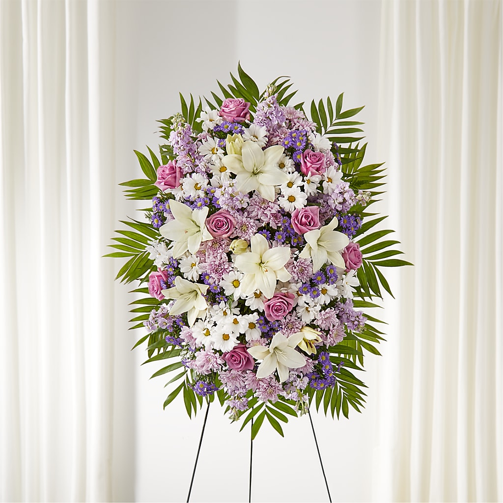 Surrounded by Love Standing Spray – FARFANS FLOWERS & DECORATIONS LLC, Frederick MD