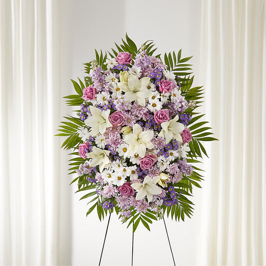 Surrounded by Love Standing Spray – FARFANS FLOWERS & DECORATIONS LLC, Frederick MD