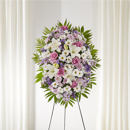 Surrounded by Love Standing Spray – FARFANS FLOWERS & DECORATIONS LLC, Frederick MD