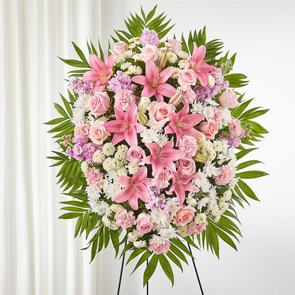 Offering Solace Standing Spray – FARFANS FLOWERS & DECORATIONS LLC, Frederick MD