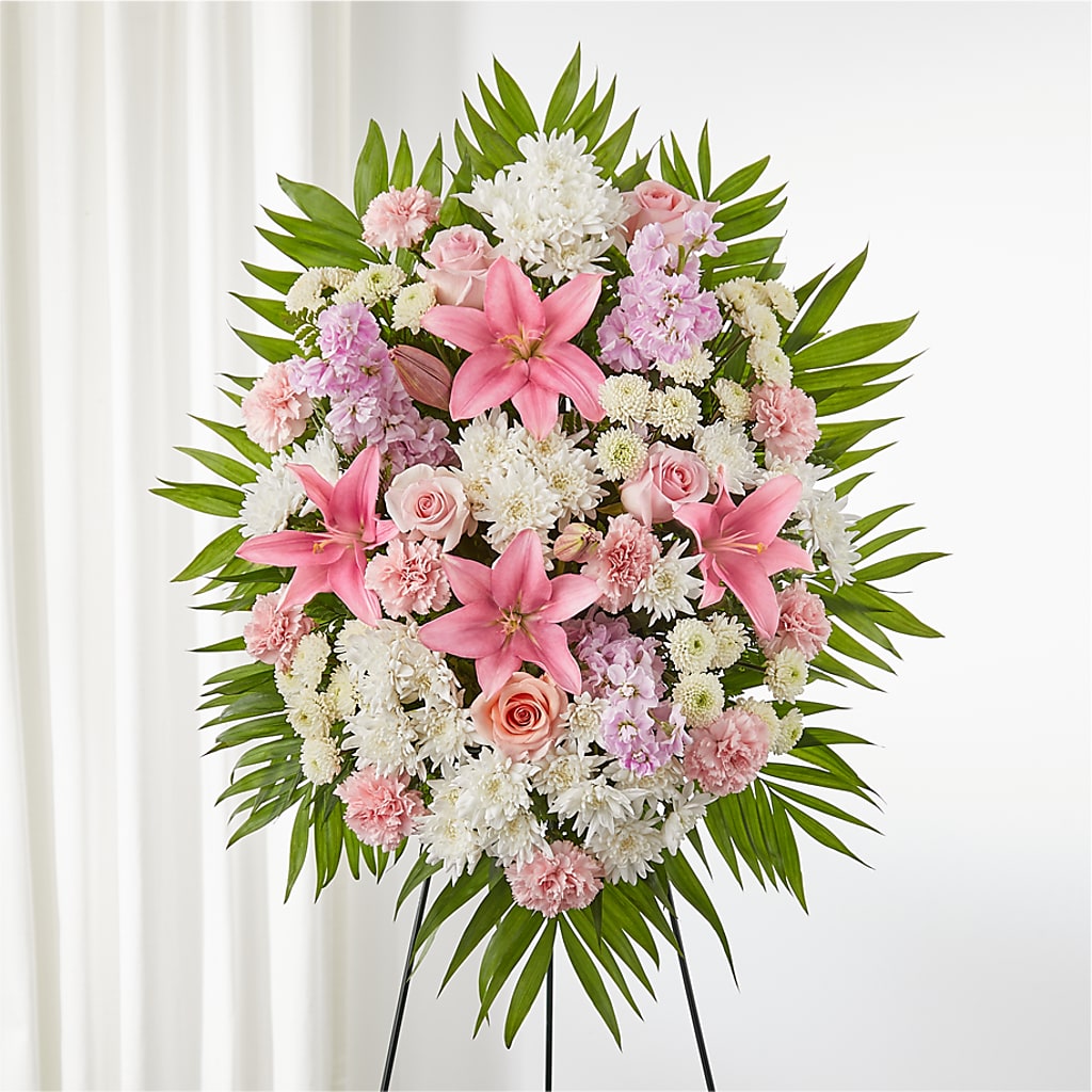 Offering Solace Standing Spray – FARFANS FLOWERS & DECORATIONS LLC, Frederick MD
