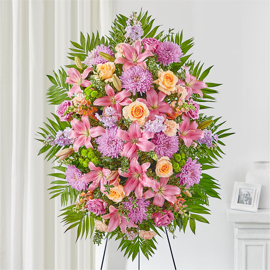 Love & Light Standing Spray – FARFANS FLOWERS & DECORATIONS LLC, Frederick MD