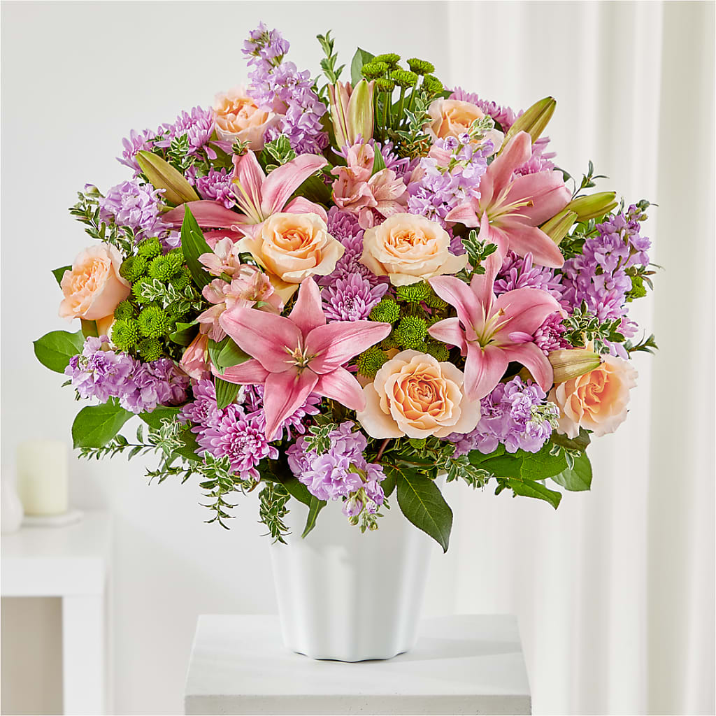 Supportive Embrace Tabletop Basket – FARFANS FLOWERS & DECORATIONS LLC, Frederick MD
