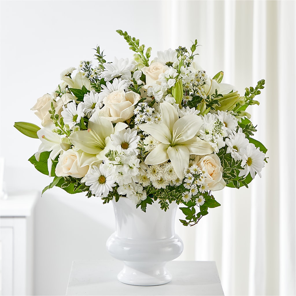 Uplifting Urn Arrangement – FARFANS FLOWERS & DECORATIONS LLC, Frederick MD