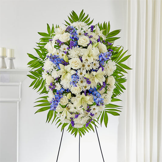 At Rest Standing Spray – FARFANS FLOWERS & DECORATIONS LLC, Frederick MD