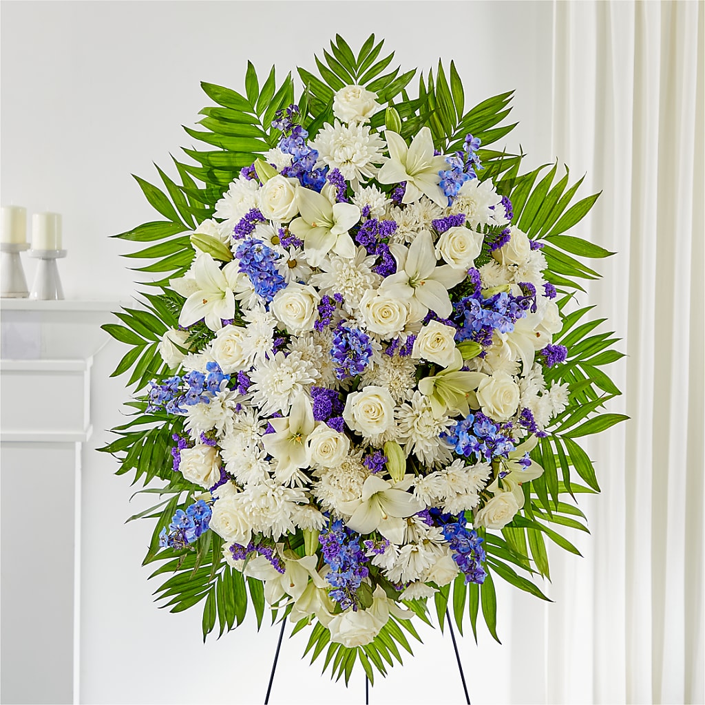 At Rest Standing Spray – FARFANS FLOWERS & DECORATIONS LLC, Frederick MD