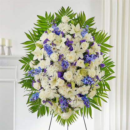 At Rest Standing Spray – FARFANS FLOWERS & DECORATIONS LLC, Frederick MD