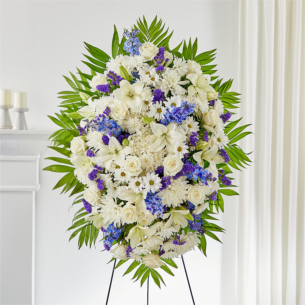 At Rest Standing Spray – FARFANS FLOWERS & DECORATIONS LLC, Frederick MD