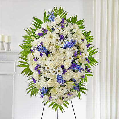 At Rest Standing Spray – FARFANS FLOWERS & DECORATIONS LLC, Frederick MD