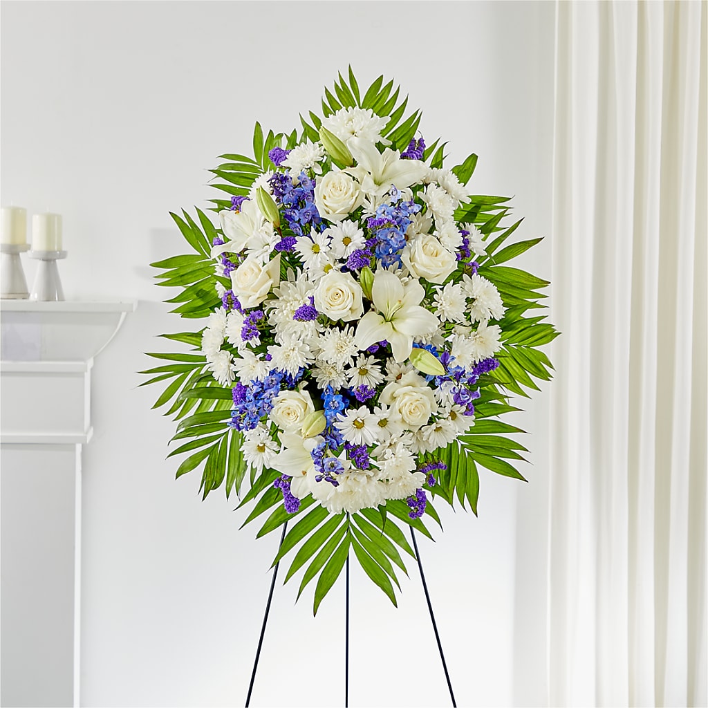 At Rest Standing Spray – FARFANS FLOWERS & DECORATIONS LLC, Frederick MD