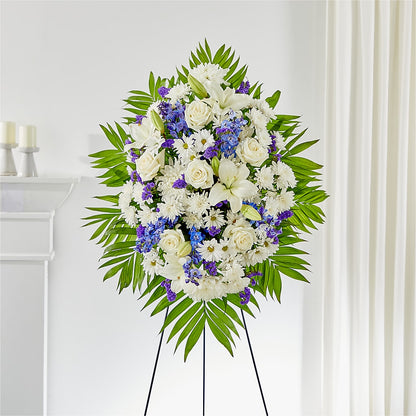 At Rest Standing Spray – FARFANS FLOWERS & DECORATIONS LLC, Frederick MD