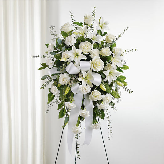 With Care Standing Spray – FARFANS FLOWERS & DECORATIONS LLC, Frederick MD