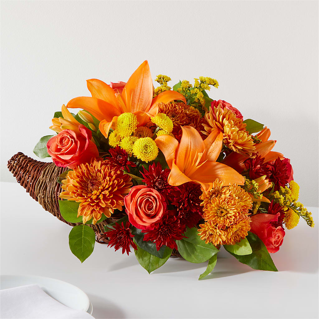 Bouquet of Blessings Cornucopia – FARFANS FLOWERS & DECORATIONS LLC, Frederick MD