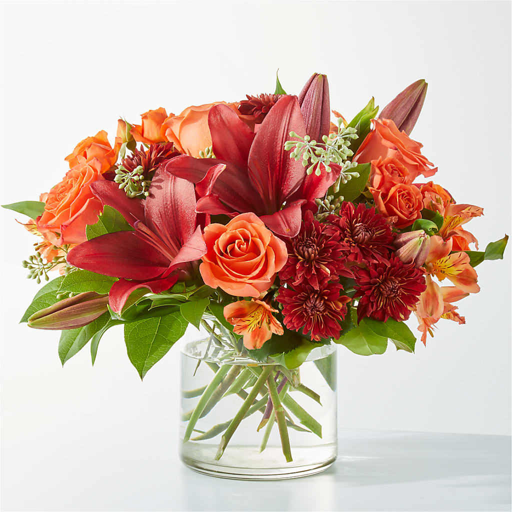Crimson Leaves Bouquet – FARFANS FLOWERS & DECORATIONS LLC, Frederick MD