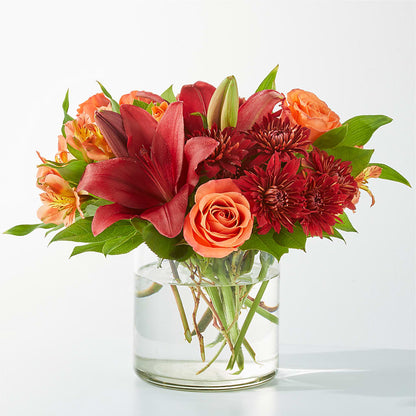 Crimson Leaves Bouquet – FARFANS FLOWERS & DECORATIONS LLC, Frederick MD