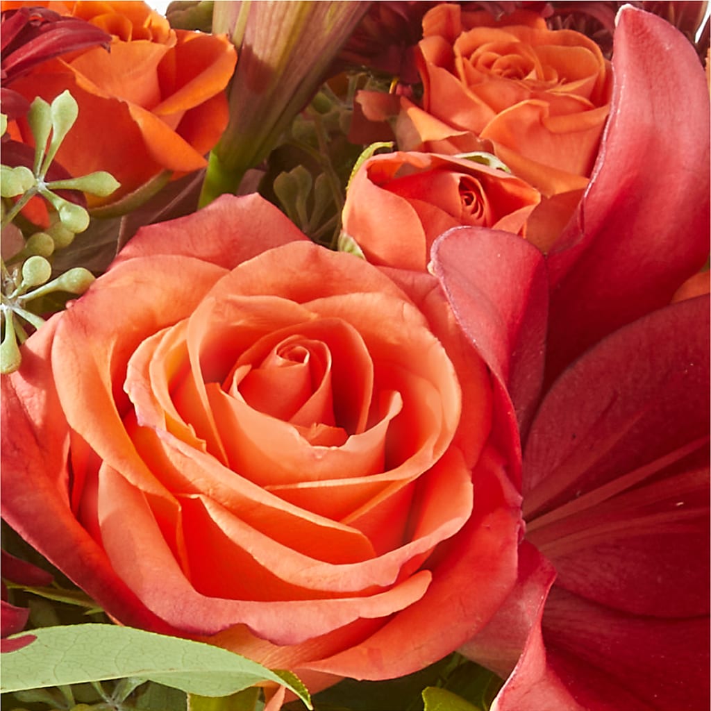 Crimson Leaves Bouquet – FARFANS FLOWERS & DECORATIONS LLC, Frederick MD