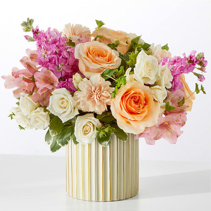Paradise Bouquet with Ivory Vase – FARFANS FLOWERS & DECORATIONS LLC, Frederick MD