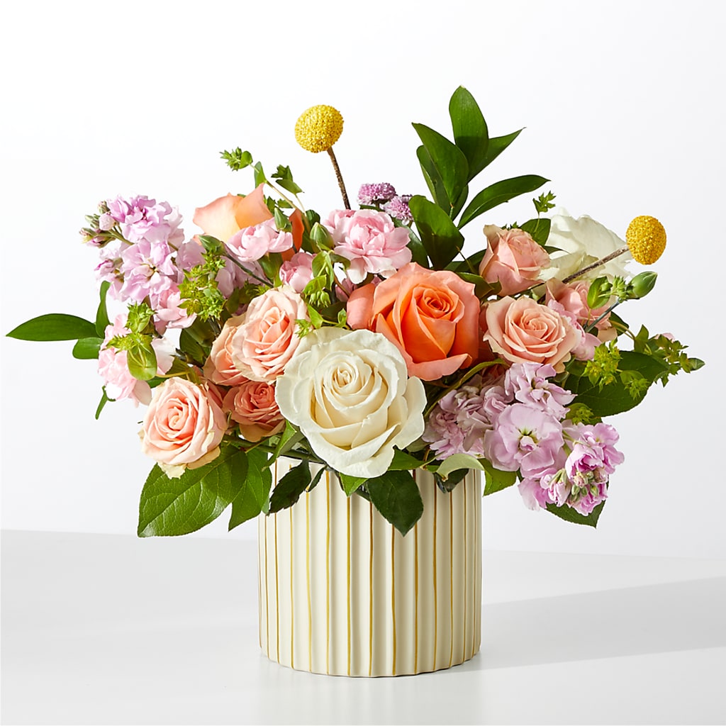 French Market Bouquet with Ivory Vase – FARFANS FLOWERS & DECORATIONS LLC, Frederick MD