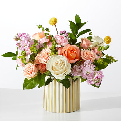 French Market Bouquet with Ivory Vase – FARFANS FLOWERS & DECORATIONS LLC, Frederick MD