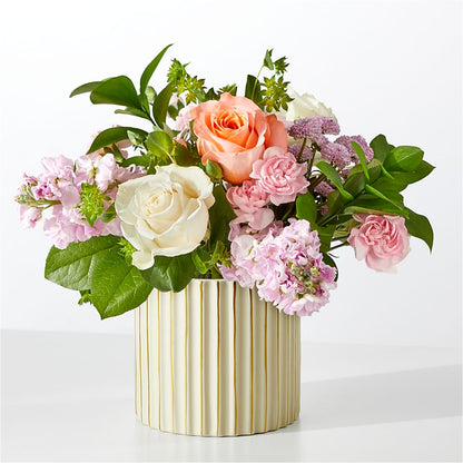 French Market Bouquet with Ivory Vase – FARFANS FLOWERS & DECORATIONS LLC, Frederick MD