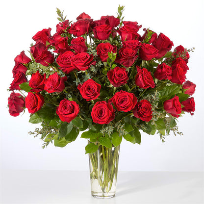 Forever Yours Fifty Stem Red Rose Bouquet – FARFANS FLOWERS & DECORATIONS LLC, Frederick MD